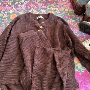 Free people Hailee sweater set